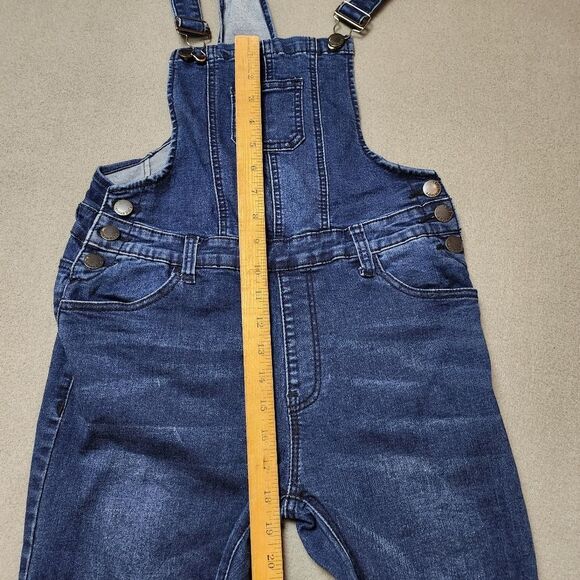 American Bazi Overalls Denim Distressed Size Medium - Picture 10 of 12